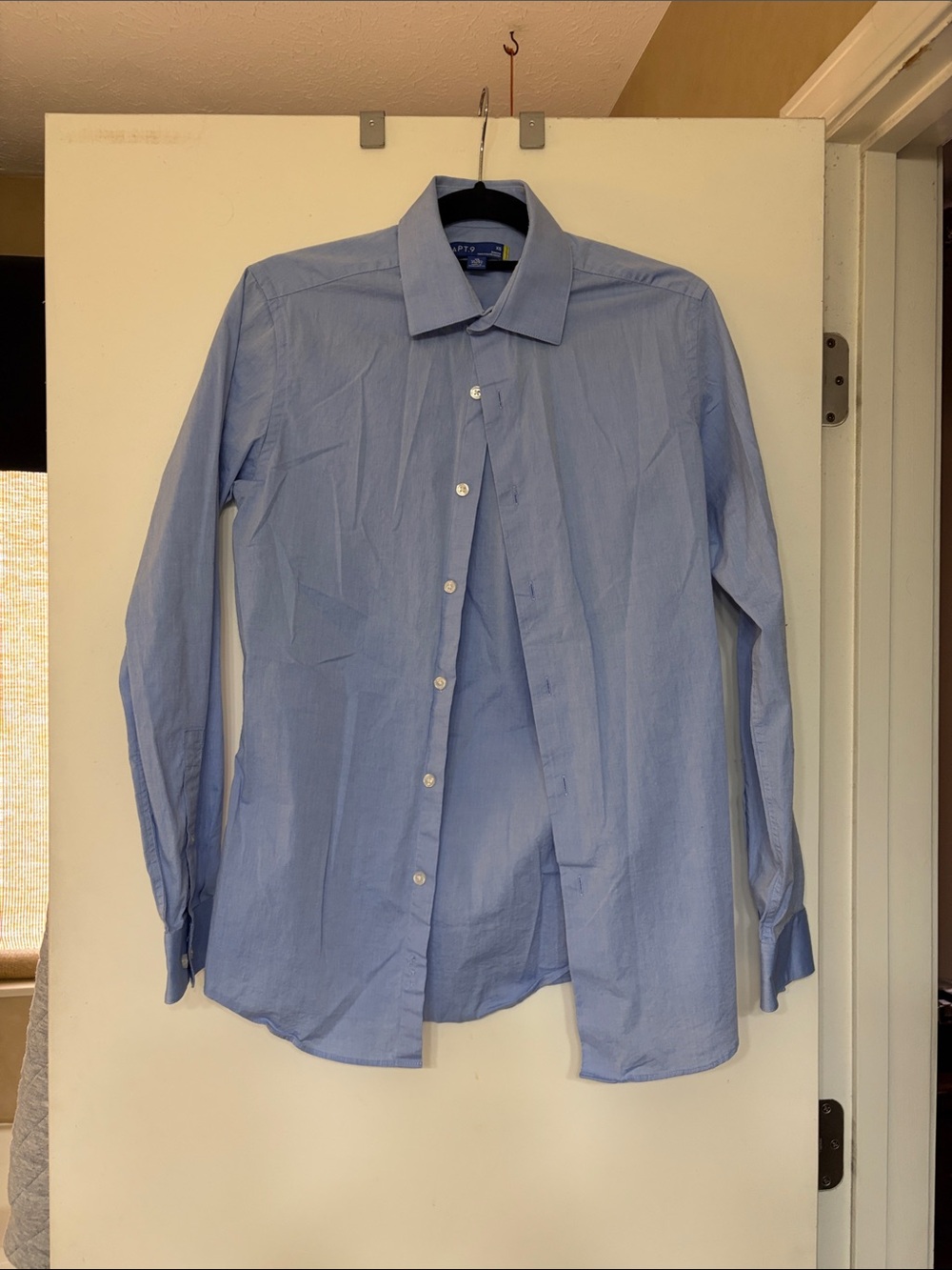 Apt. 9 Light Blue Men's Dress Shirt - Spread Collar